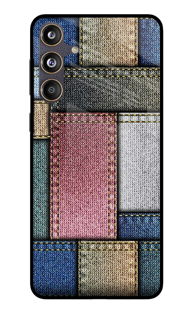 Multicolor Jeans Samsung F55 5G Glass Case