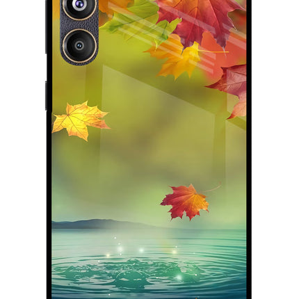 Flowers Samsung F55 5G Glass Case