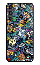 Space Abstract Samsung F55 5G Glass Case