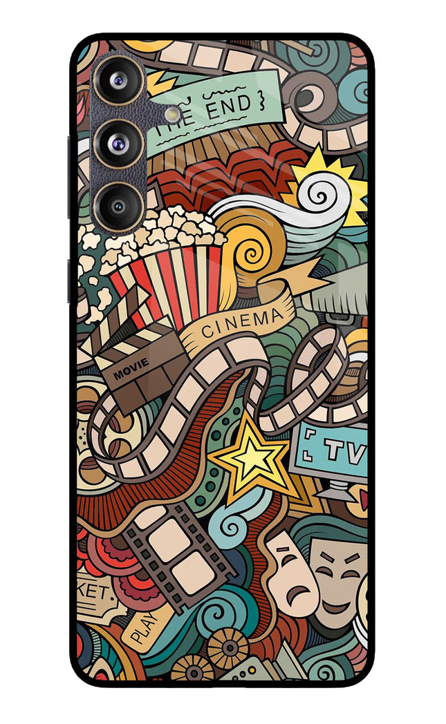 Cinema Abstract Samsung F55 5G Glass Case