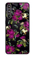 Flowers Samsung F55 5G Glass Case