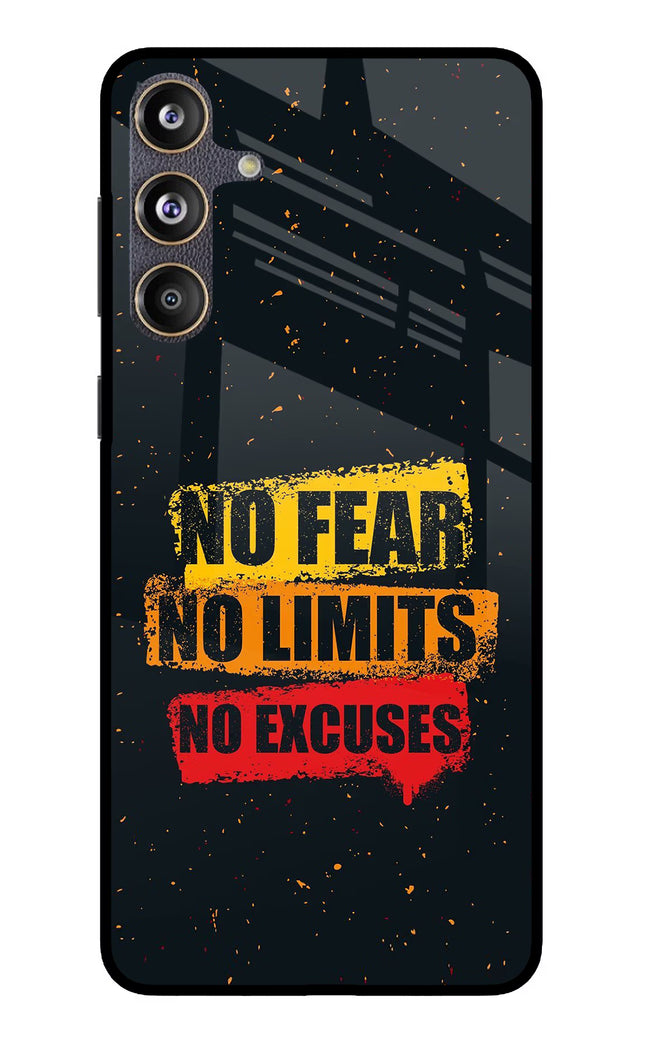 No Fear No Limits No Excuse Samsung F55 5G Glass Case