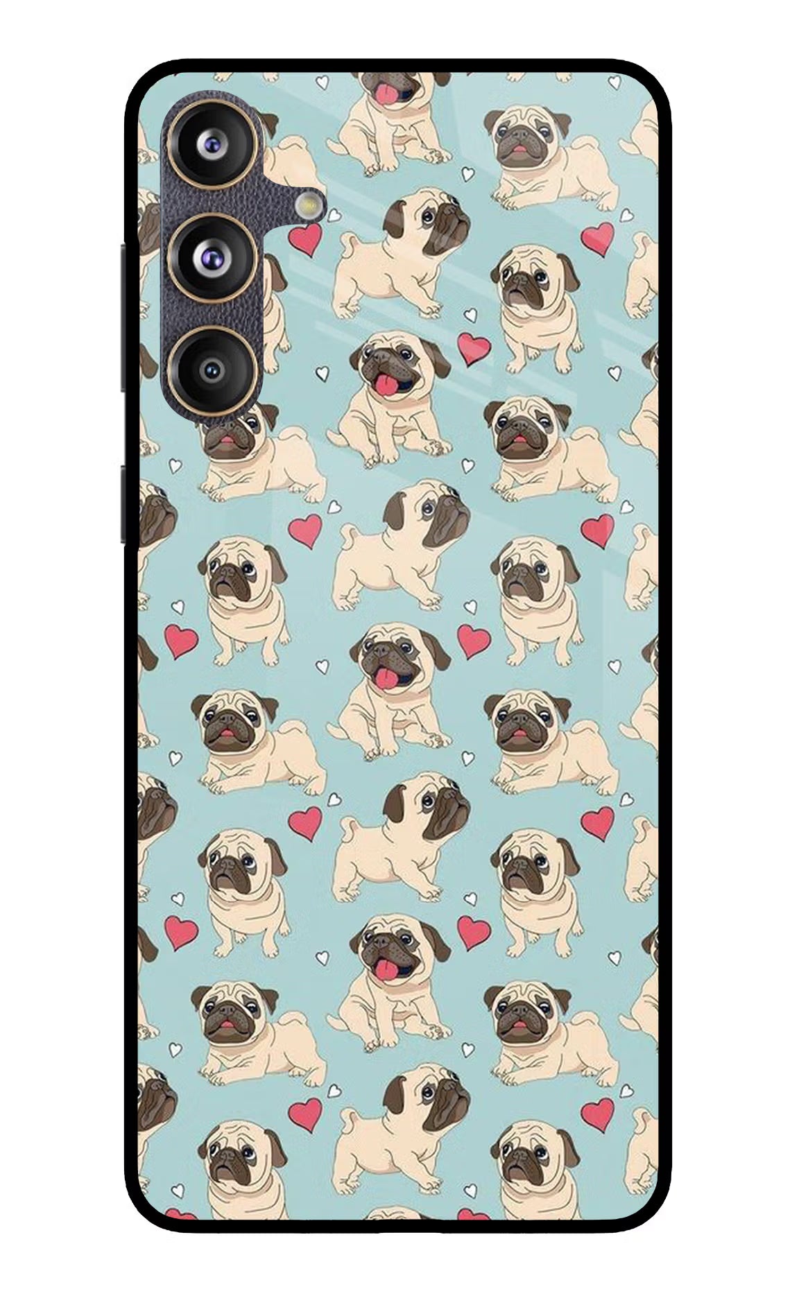 Pug Dog Samsung F55 5G Glass Case
