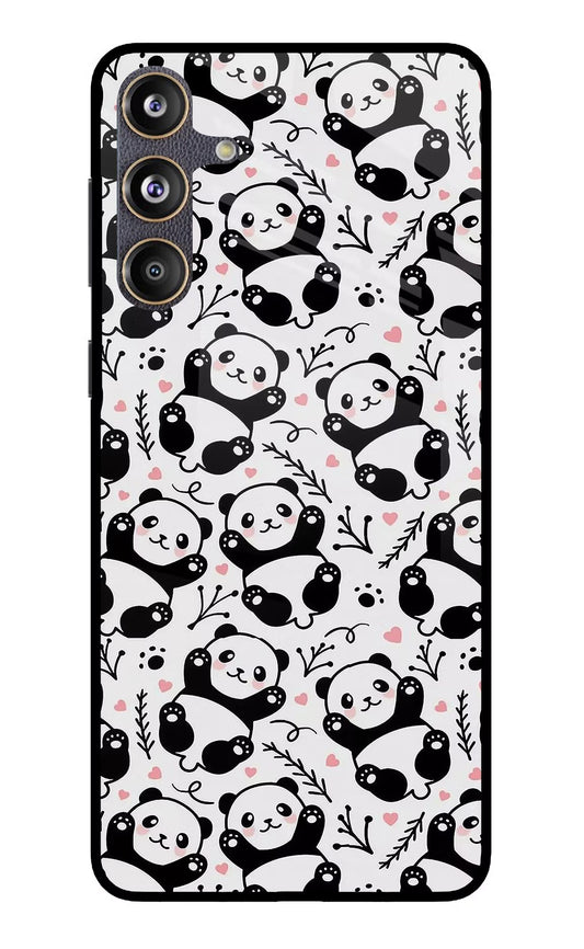 Cute Panda Samsung F55 5G Glass Case