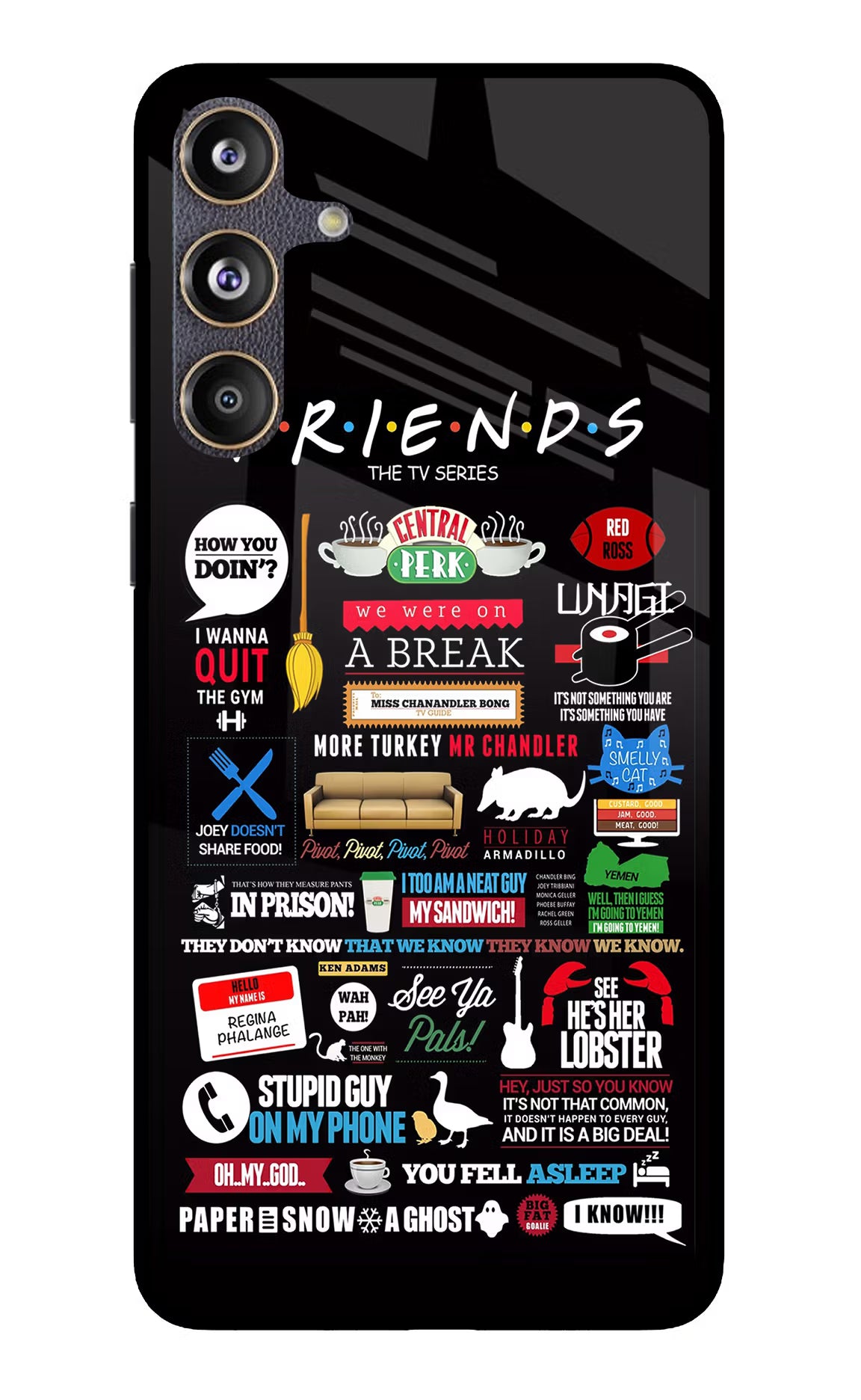 FRIENDS Samsung F55 5G Glass Case