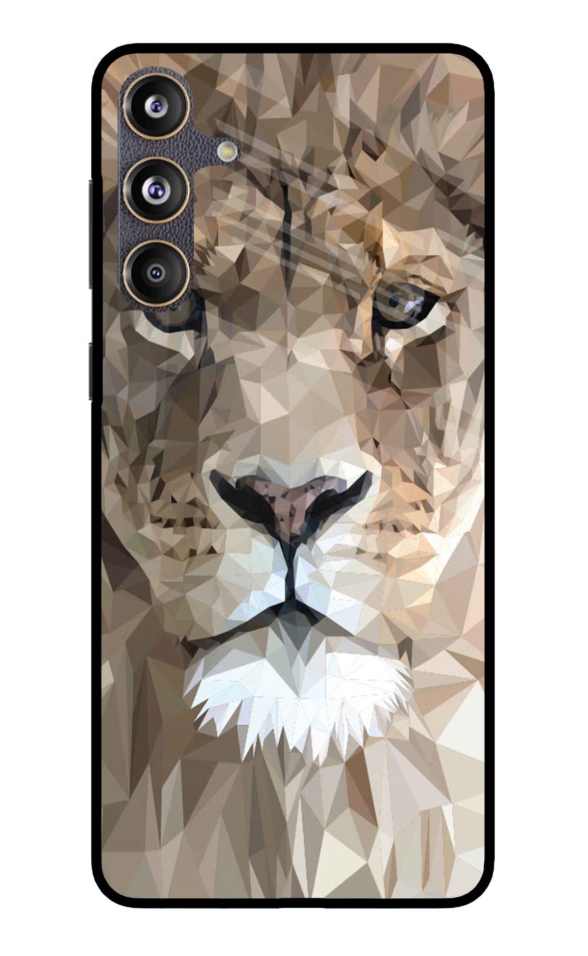 Lion Art Samsung F55 5G Glass Case Back Cover by Casekaro