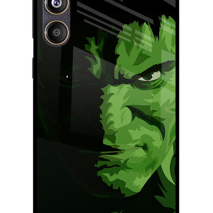 HULK Samsung F55 5G Glass Case Back Cover by Casekaro