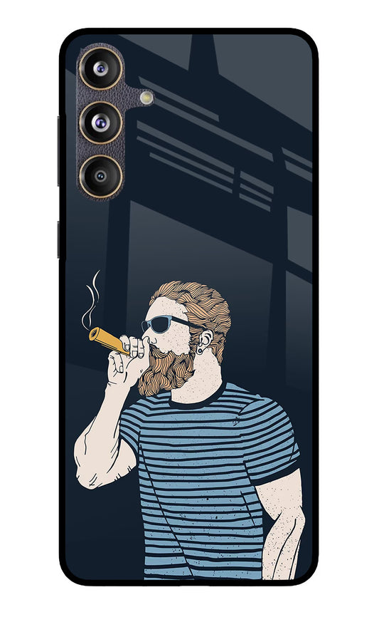 Smoking Samsung F55 5G Glass Case