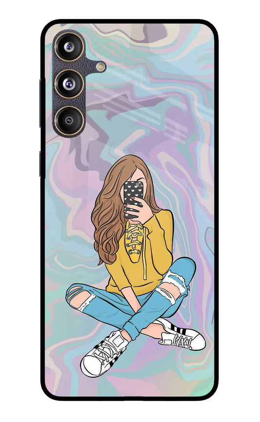 Selfie Girl Samsung F55 5G Glass Case