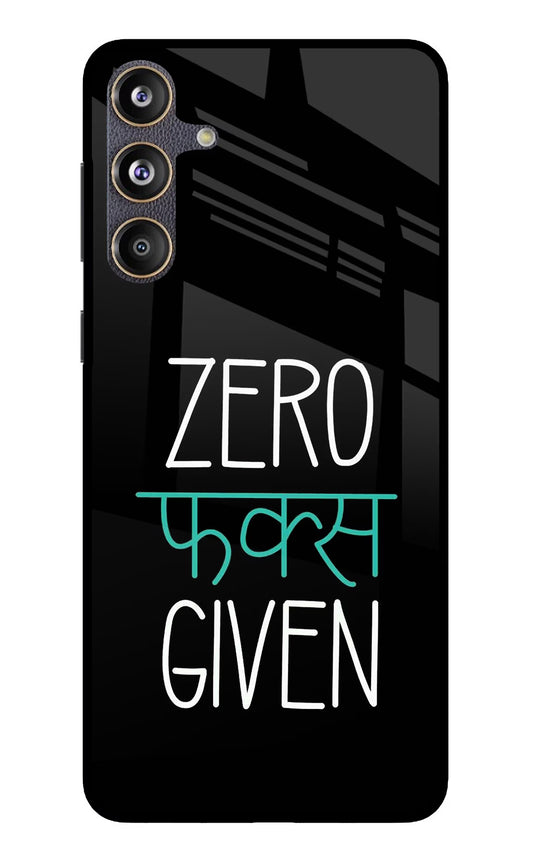Zero Fucks Given Samsung F55 5G Glass Case