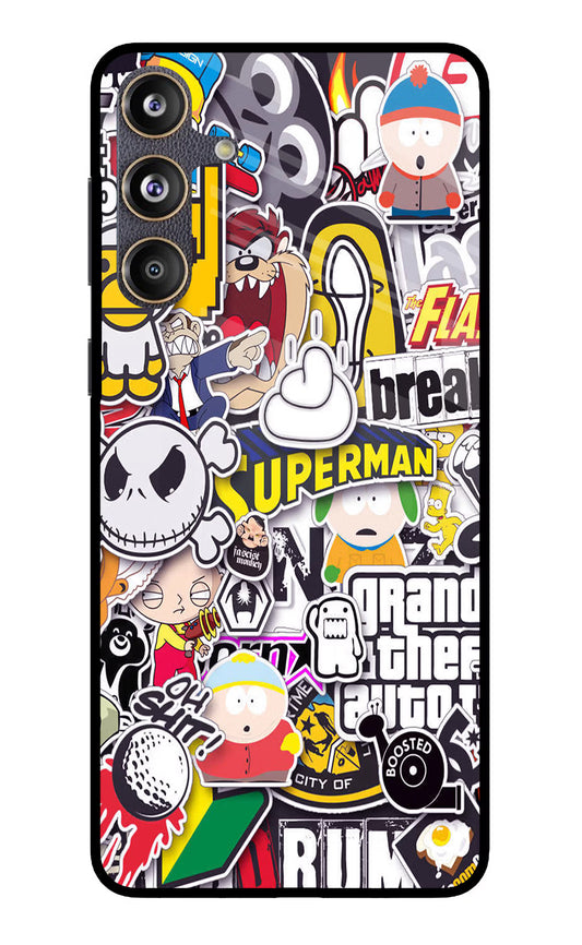 Sticker Bomb Samsung F55 5G Glass Case
