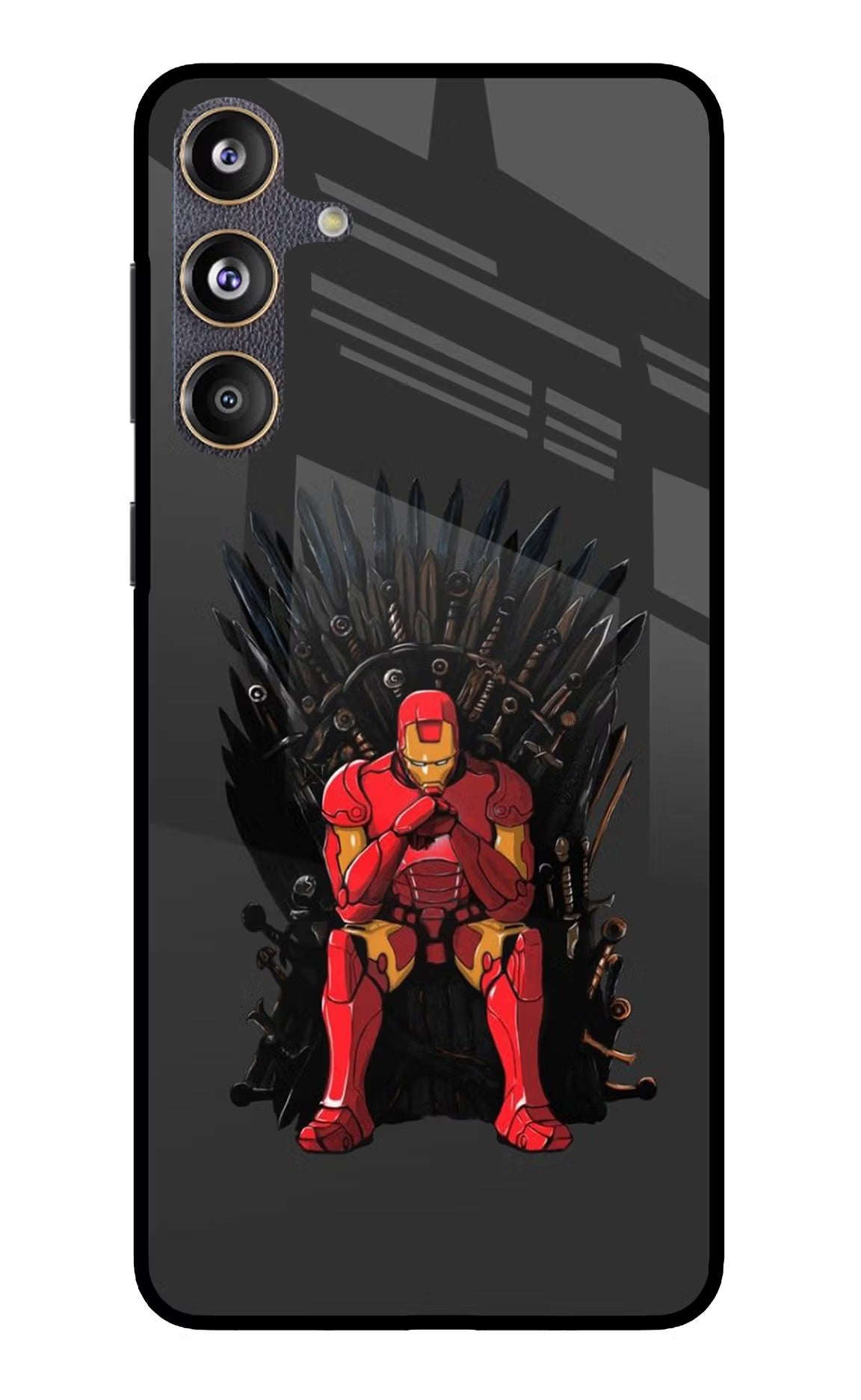 Ironman Throne Samsung F55 5G Glass Case