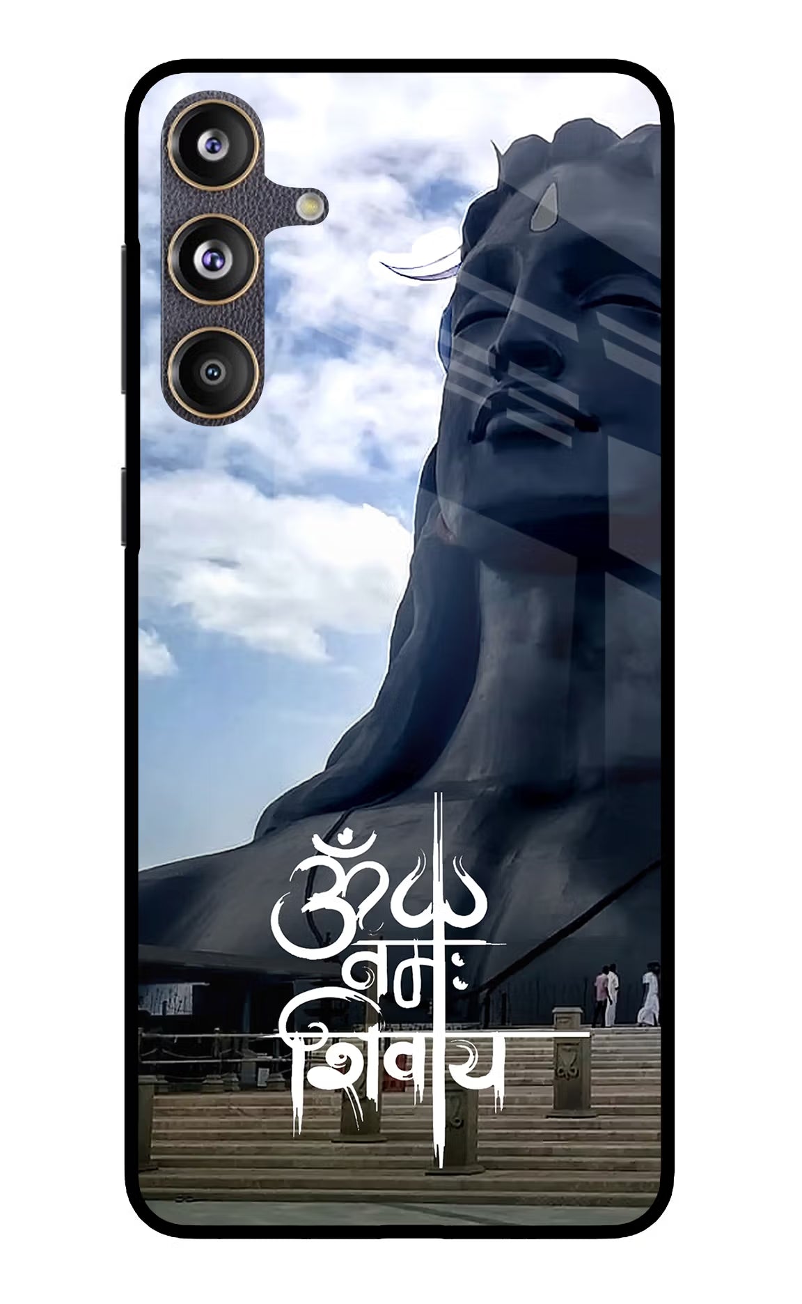 Om Namah Shivay Samsung F55 5G Glass Case Back Cover by Casekaro