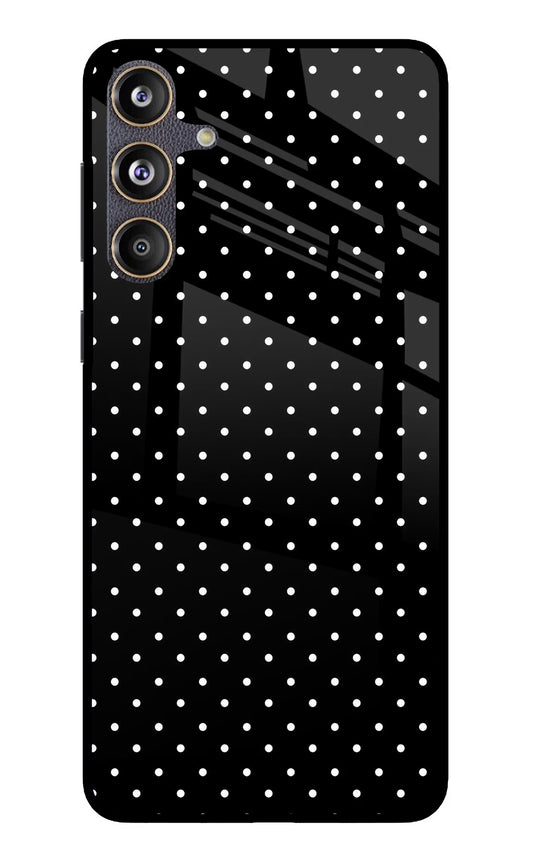White Dots Samsung F55 5G Glass Case