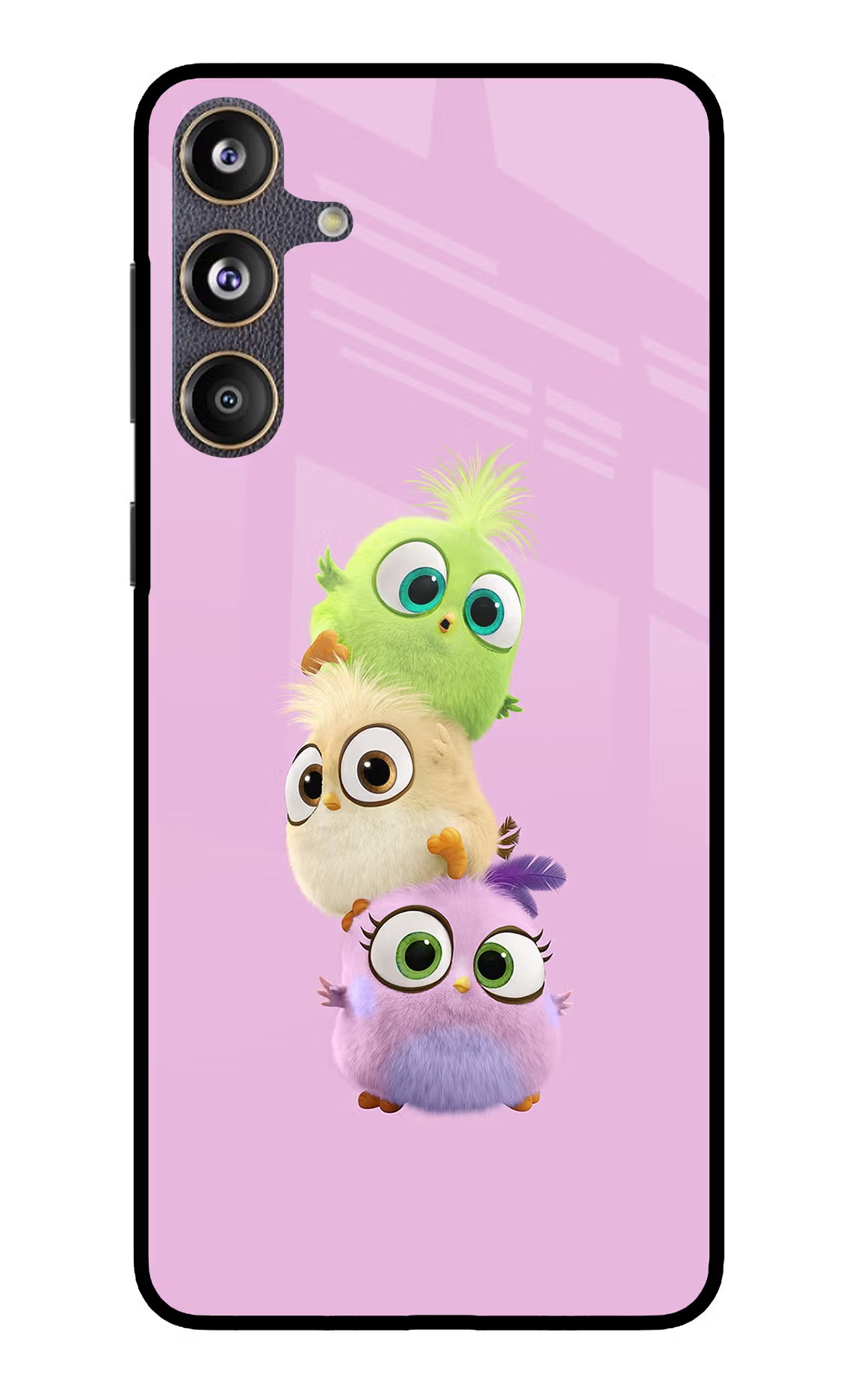Cute Little Birds Samsung F55 5G Glass Case