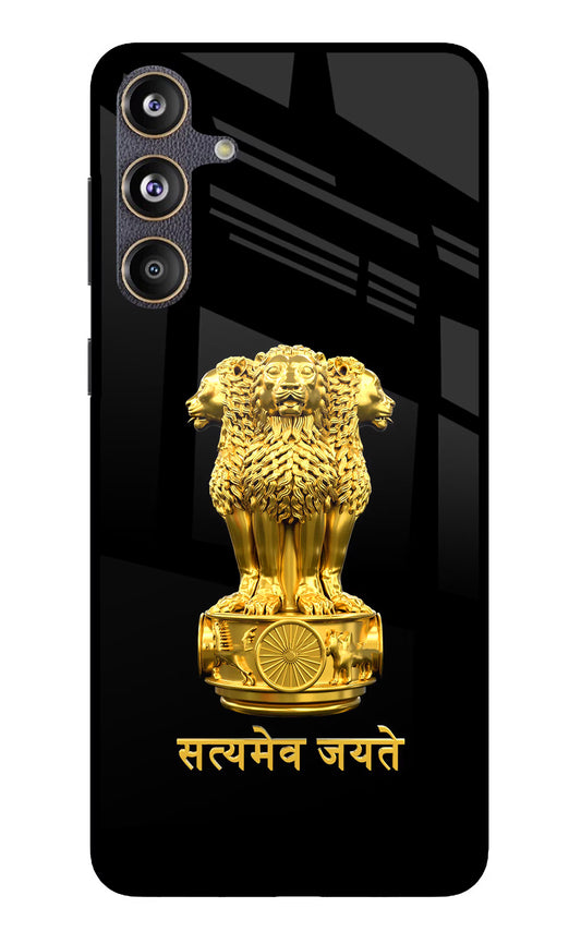 Satyamev Jayate Golden Samsung F55 5G Glass Case
