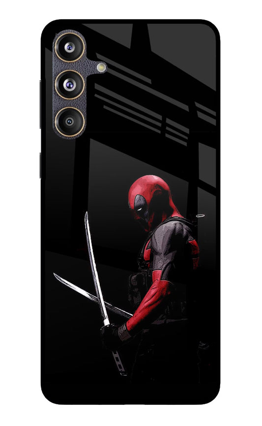 Deadpool Samsung F55 5G Glass Case