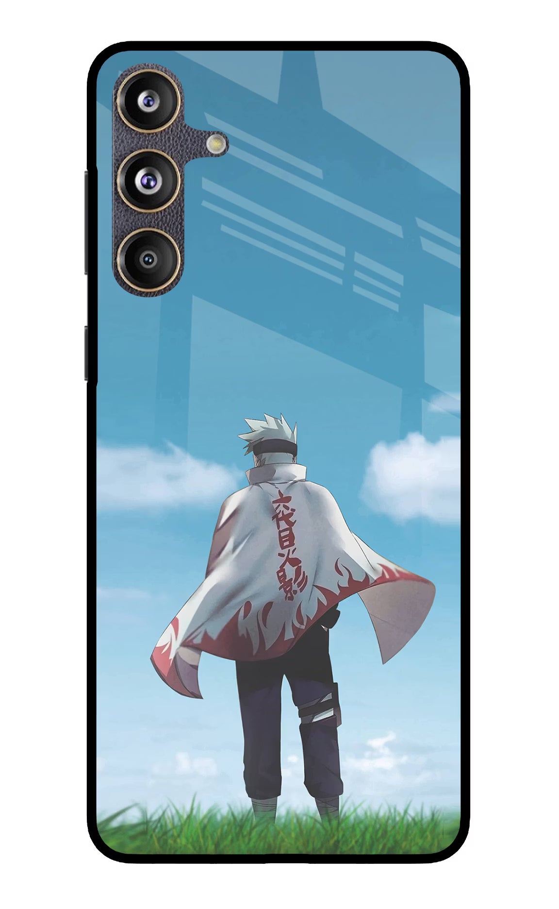 Kakashi Samsung F55 5G Glass Case Back Cover by Casekaro