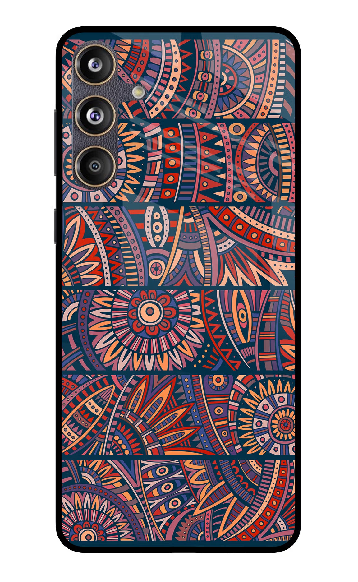 African Culture Design Samsung F55 5G Glass Case Back Cover by Casekaro