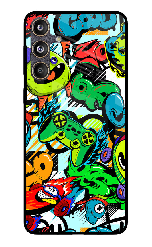 Game Doodle Samsung F55 5G Glass Case