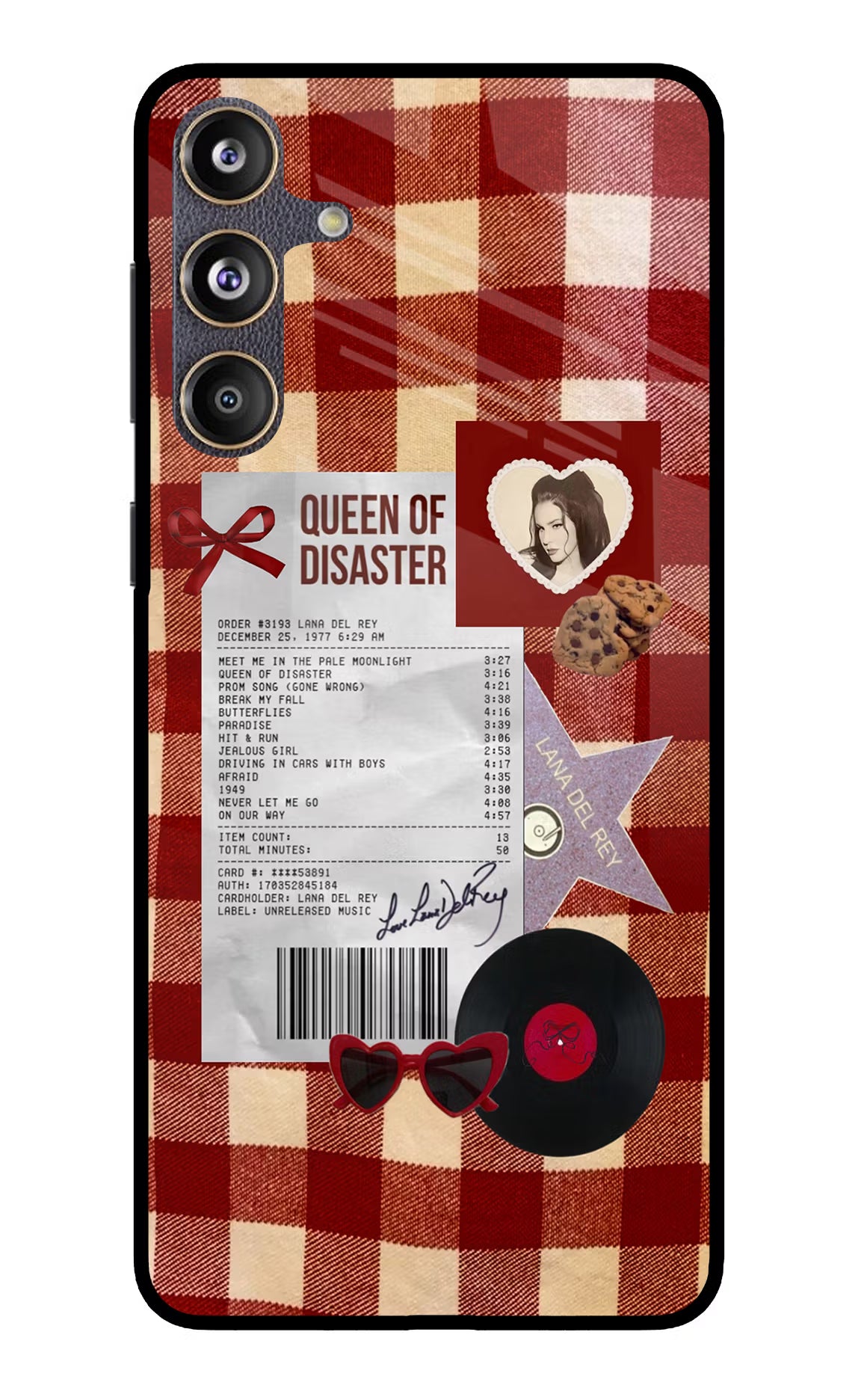 Queen of Disaster Samsung F55 5G Glass Case