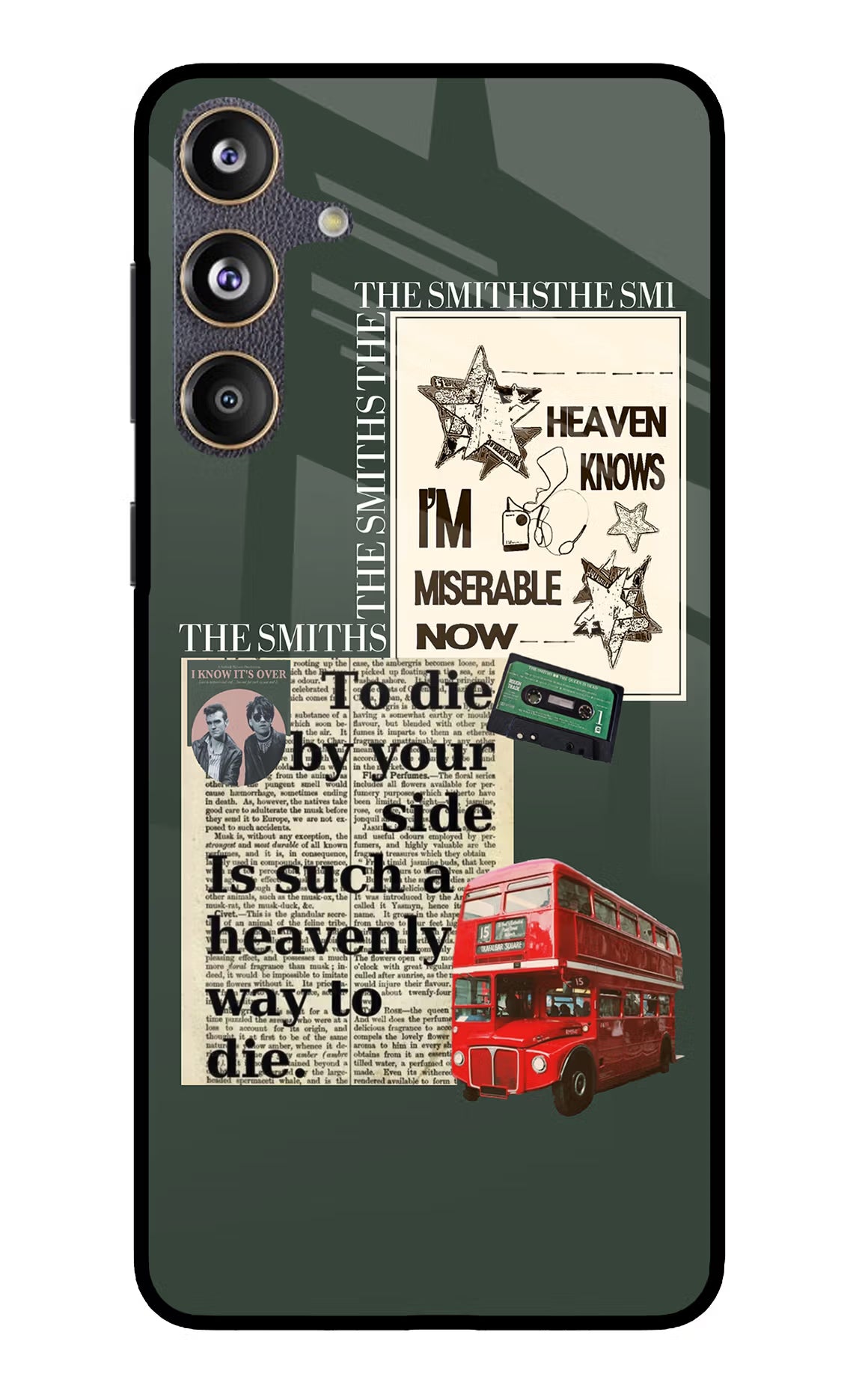 The Smiths Samsung F55 5G Glass Case Back Cover by Casekaro
