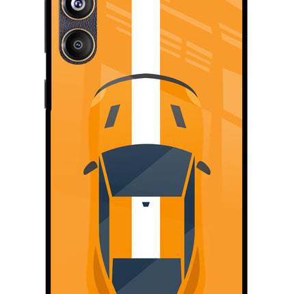 Highway Pursuit Samsung F55 5G Glass Case Back Cover by Casekaro