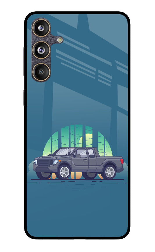 Retro Garage Vibe Samsung F55 5G Glass Case