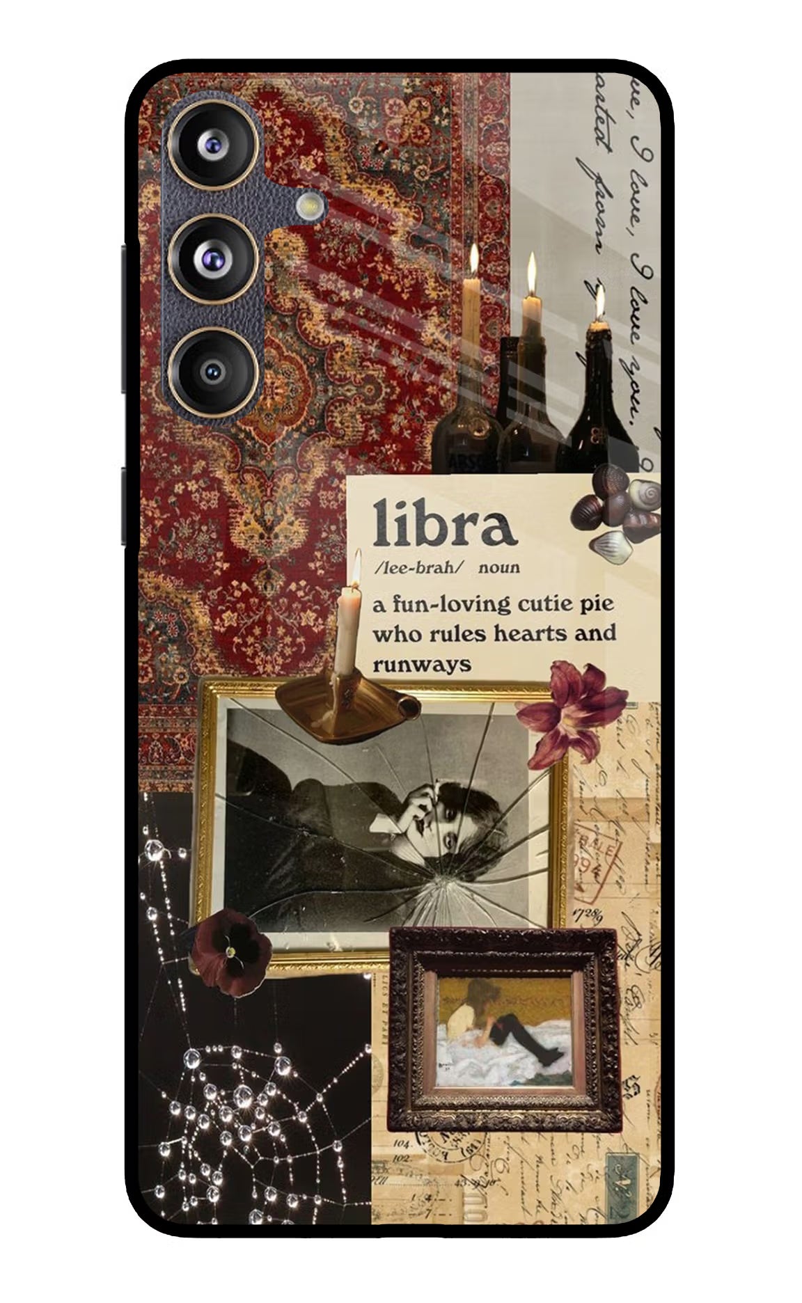 Libra Zodiac Samsung F55 5G Glass Case