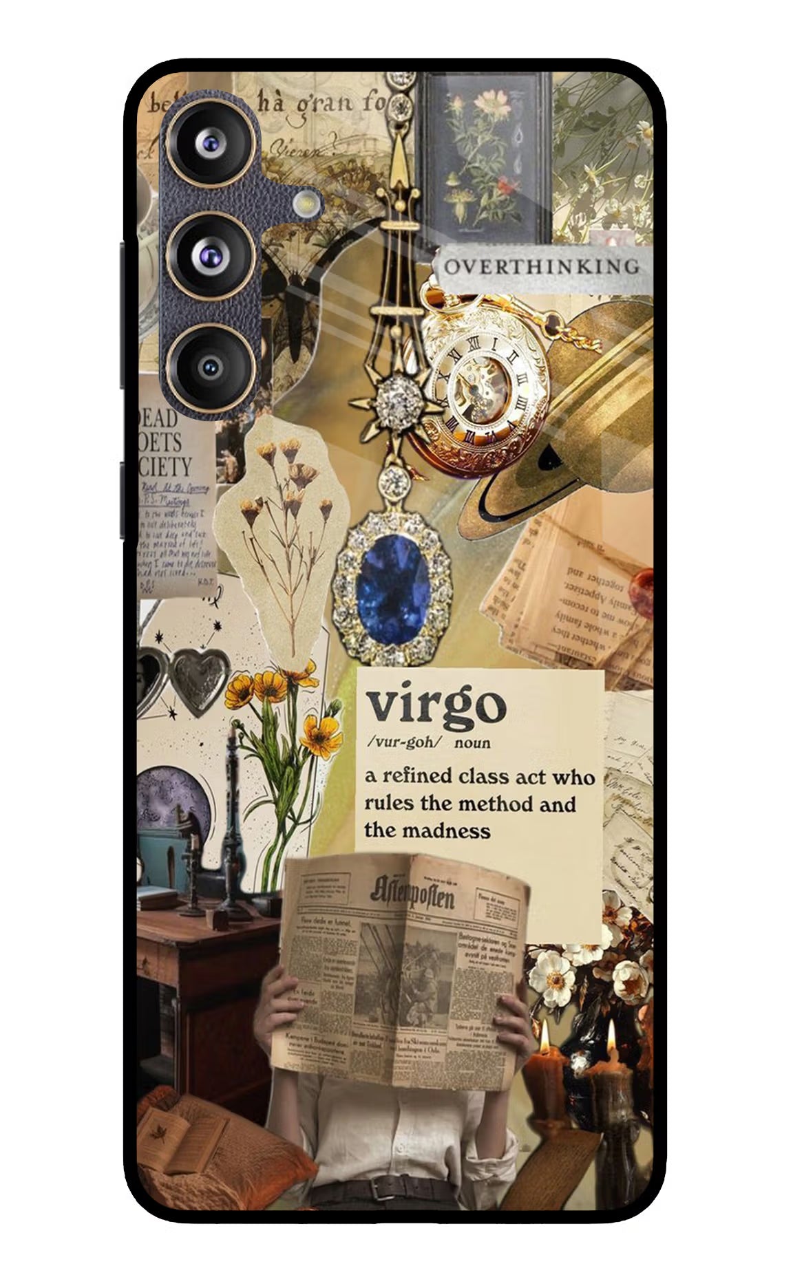 Virgo Zodiac Samsung F55 5G Glass Case