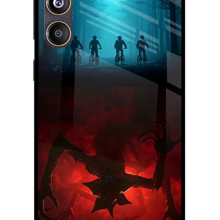 Ordinary Things Downside Up Samsung F55 5G Glass Case Back Cover by Casekaro