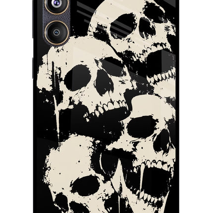 Dead Stack Samsung F55 5G Glass Case Back Cover by Casekaro