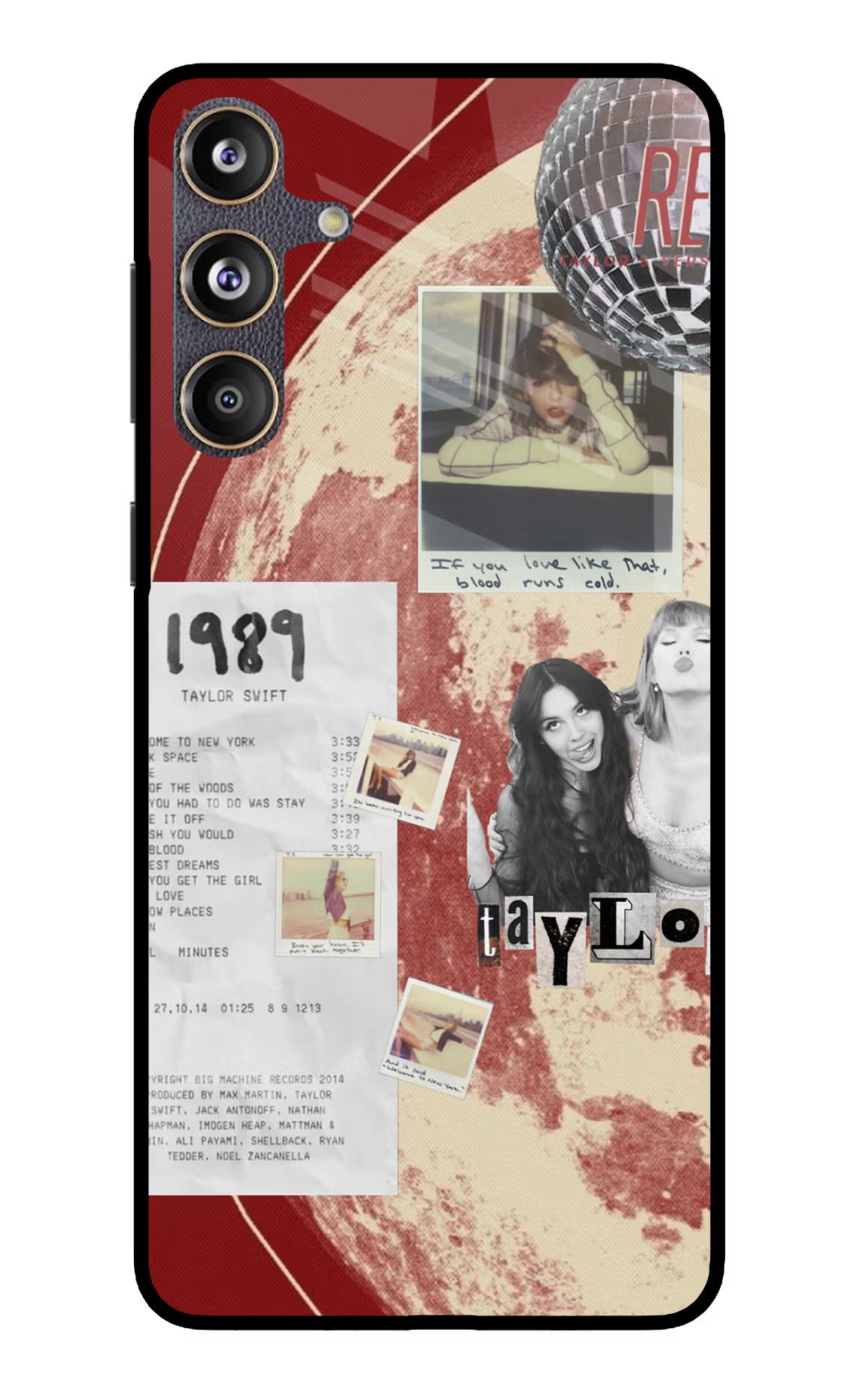 Taylor Swift Samsung F55 5G Glass Case