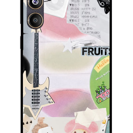 Softcore case Samsung F55 5G Glass Case Back Cover by Casekaro