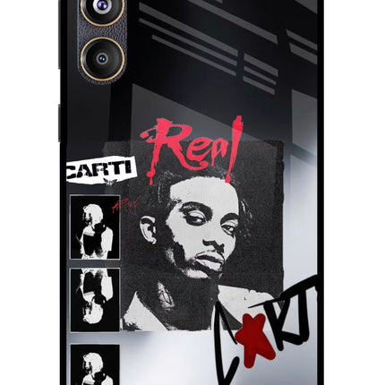 Playboi Carti Samsung F55 5G Glass Case Back Cover by Casekaro