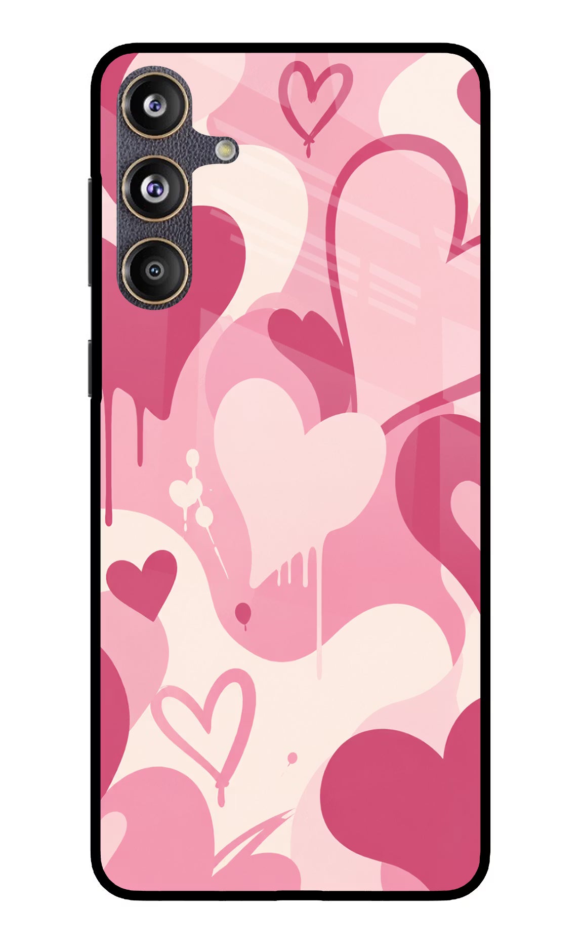 Hearty case Samsung F55 5G Glass Case Back Cover by Casekaro