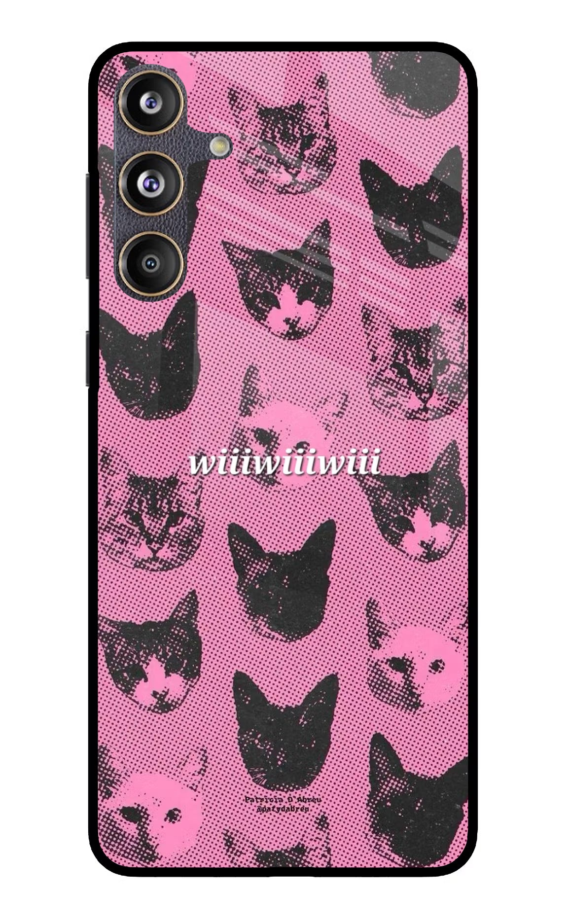 Pink Cats Samsung F55 5G Glass Case