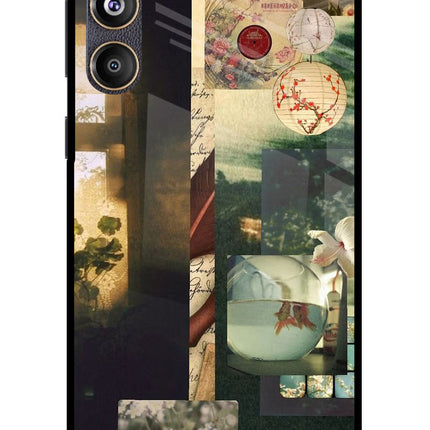 Summer Samsung F55 5G Glass Case Back Cover by Casekaro