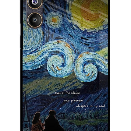 Softcore Samsung F55 5G Glass Case Back Cover by Casekaro