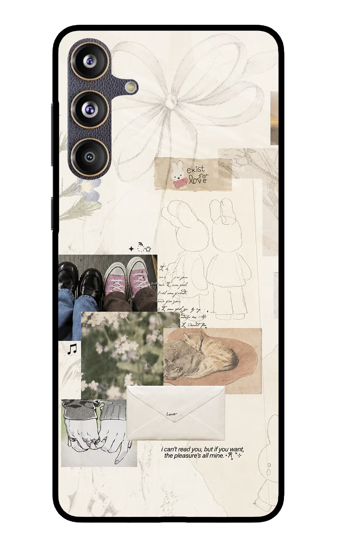 Soft Aesthetic Samsung F55 5G Glass Case