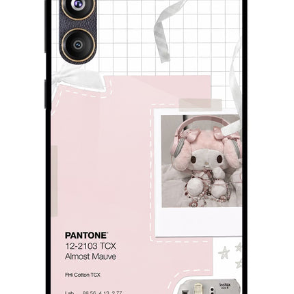 Pantone Asthetic Samsung F55 5G Glass Case Back Cover by Casekaro