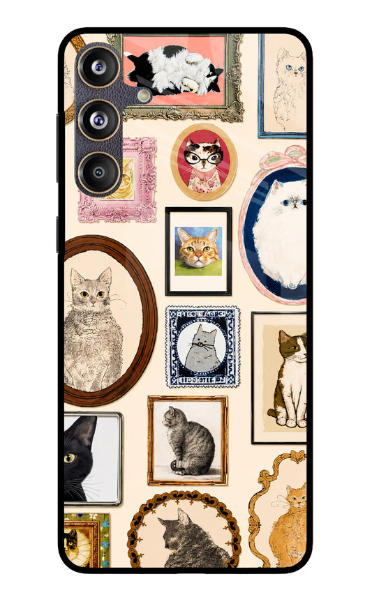 Mirror Cats Samsung F55 5G Glass Case