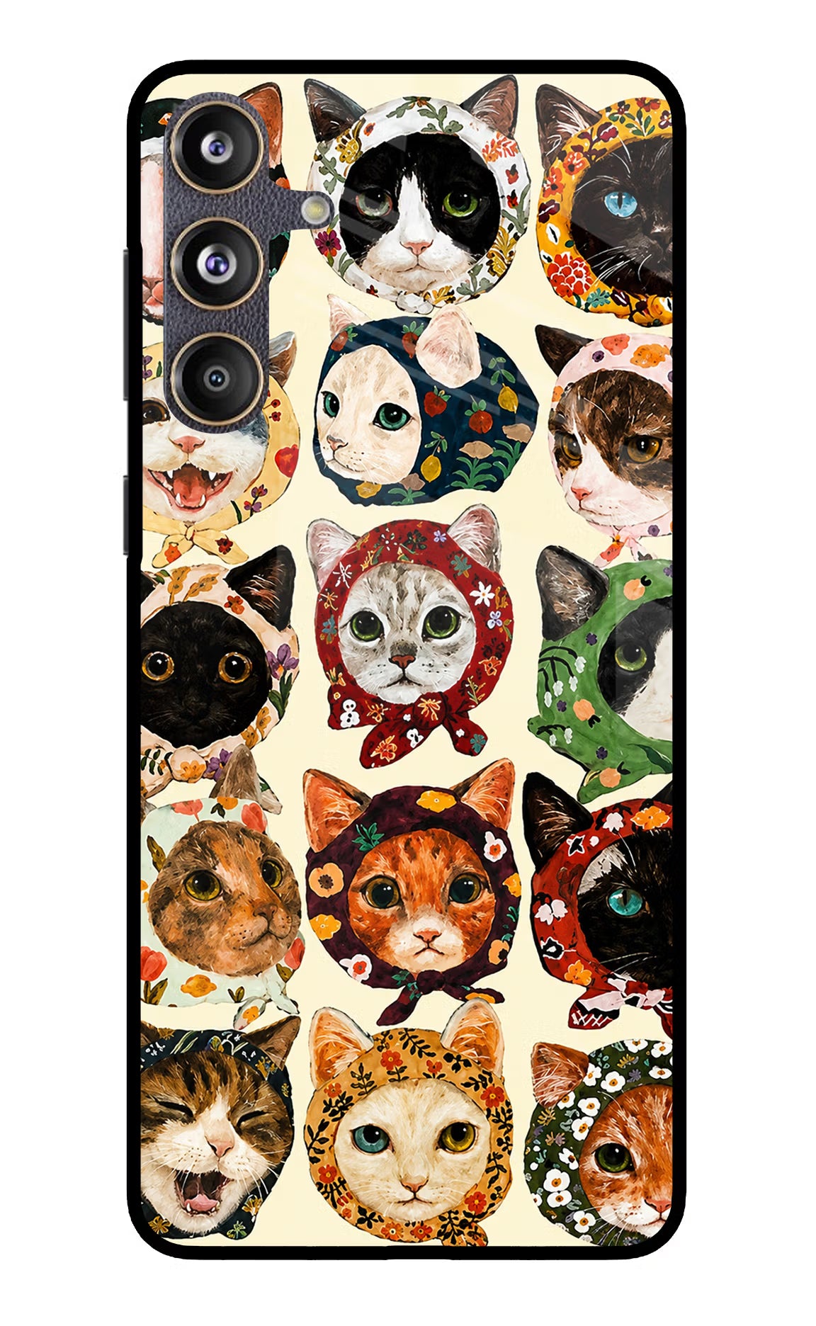Cool Cat Samsung F55 5G Glass Case