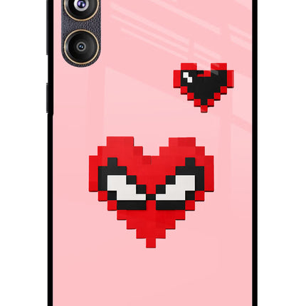 Gwen Heart Samsung F55 5G Glass Case Back Cover by Casekaro