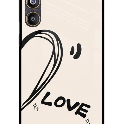 Soul Line Samsung F55 5G Glass Case Back Cover by Casekaro