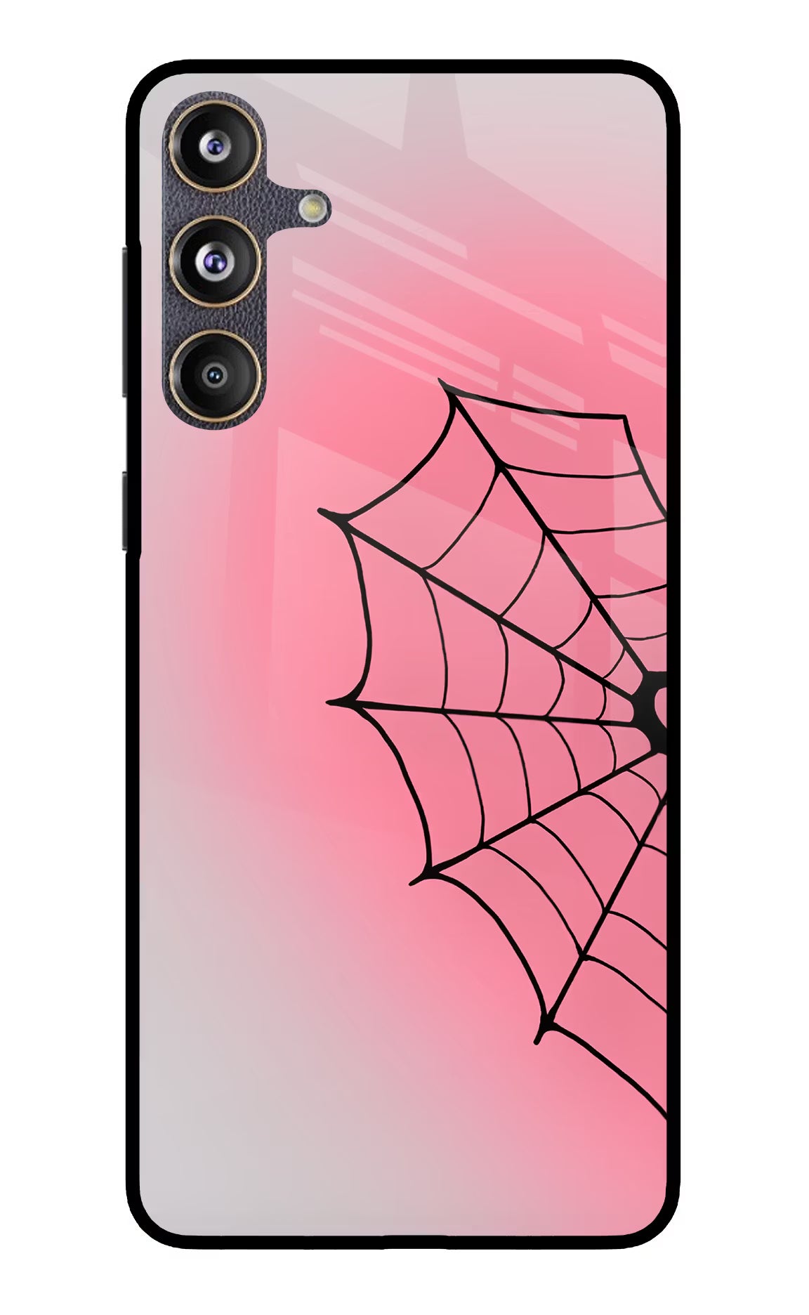 Pink Web Samsung F55 5G Glass Case