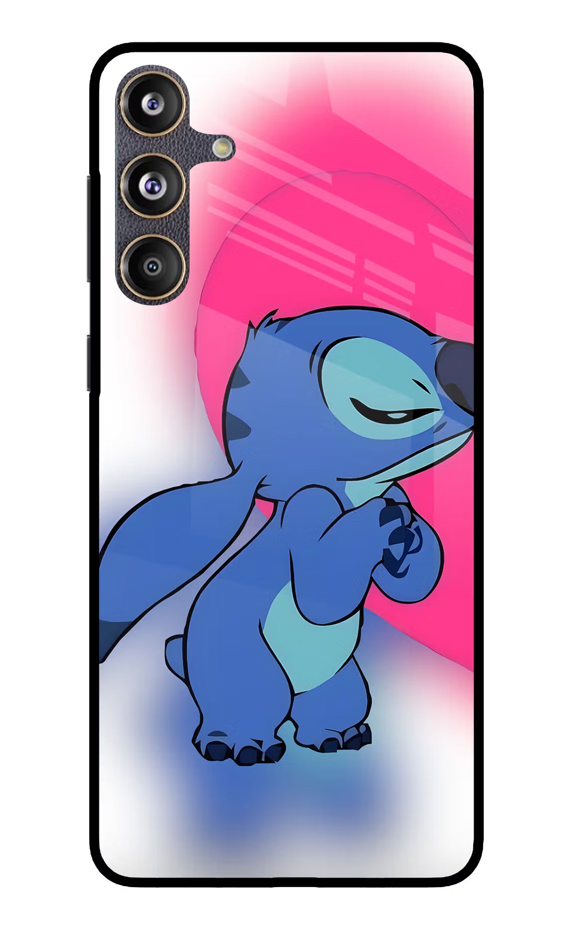 Stitch Hug Samsung F55 5G Glass Case