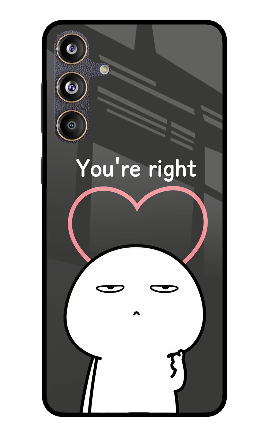 You're Right Samsung F55 5G Back Cover, Glass case