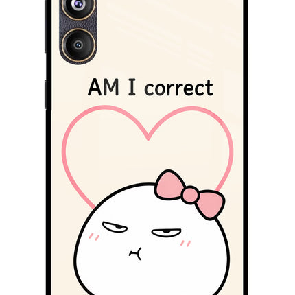 Always Right Samsung F55 5G Glass Case Back Cover by Casekaro