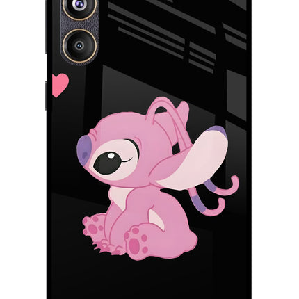 Angel Crush Samsung F55 5G Glass Case Back Cover by Casekaro